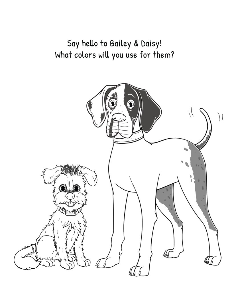Bailey & Daisy’s Great Treasure Hunt Coloring Book (Paperback) - Image 3