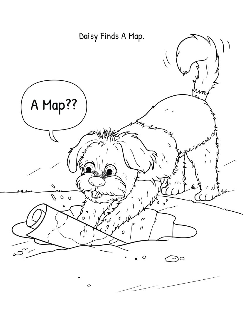 Bailey & Daisy’s Great Treasure Hunt Coloring Book (Paperback) - Image 4