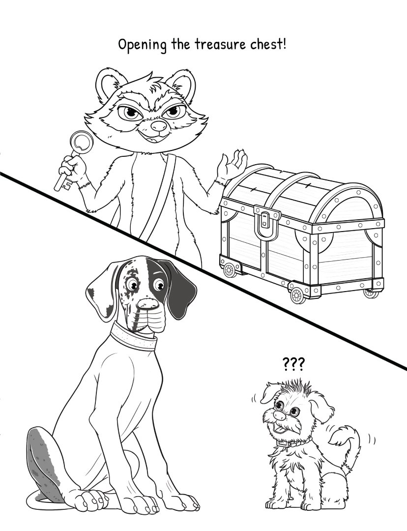 Bailey & Daisy’s Great Treasure Hunt Coloring Book (Paperback) - Image 6