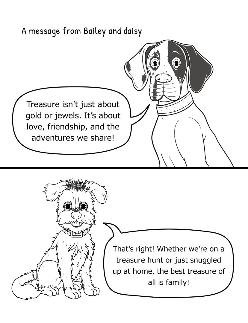 Bailey & Daisy’s Great Treasure Hunt Coloring Book (Paperback) - Image 8