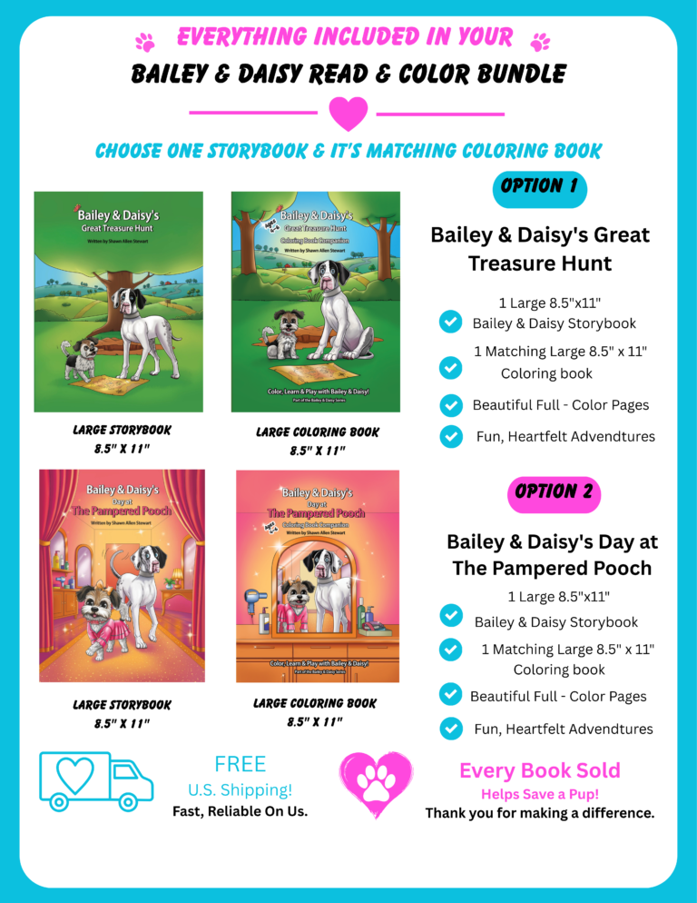 Bailey & Daisy Read & Color Bundle